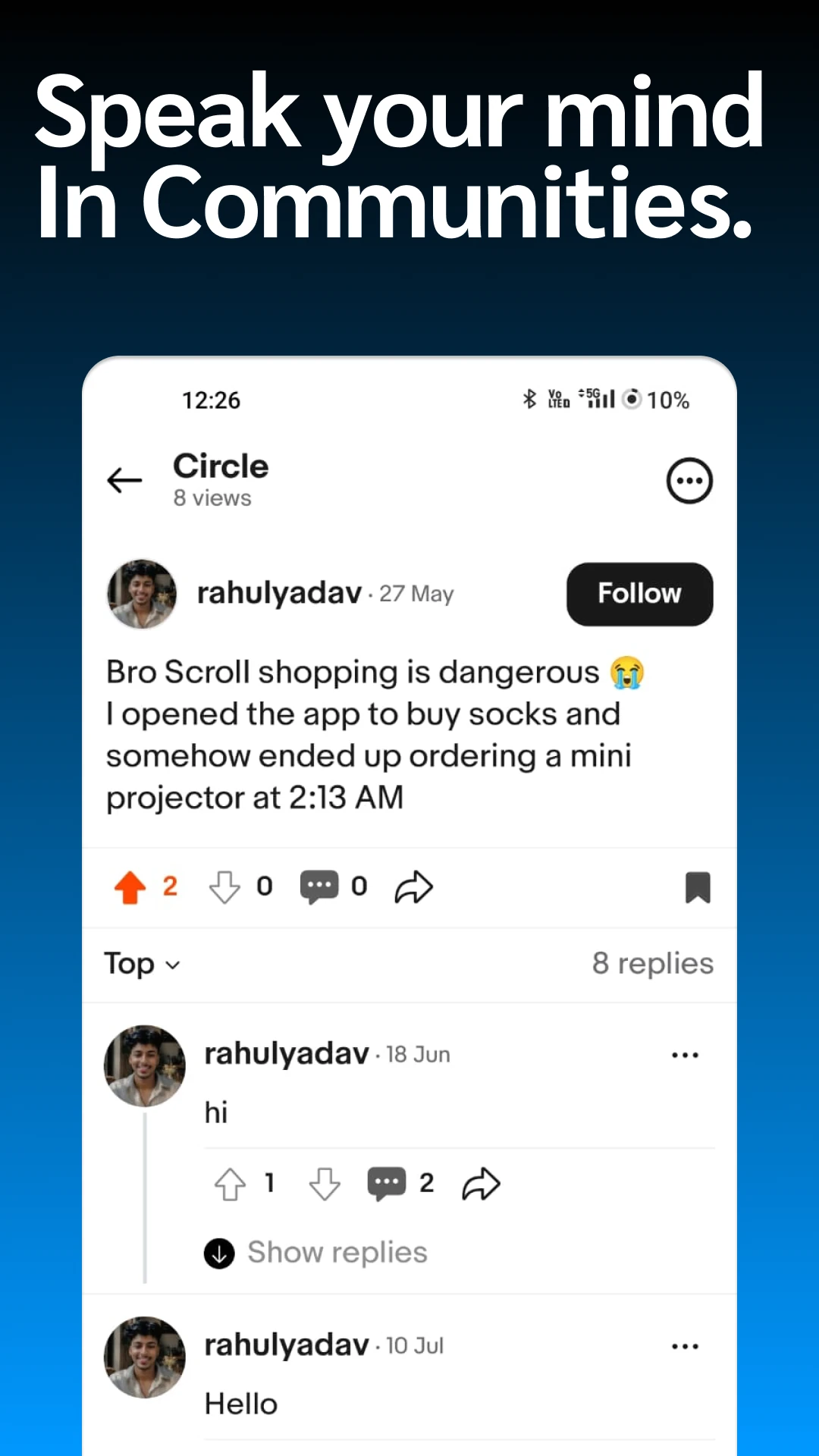 Find your communities in Burbn Circles