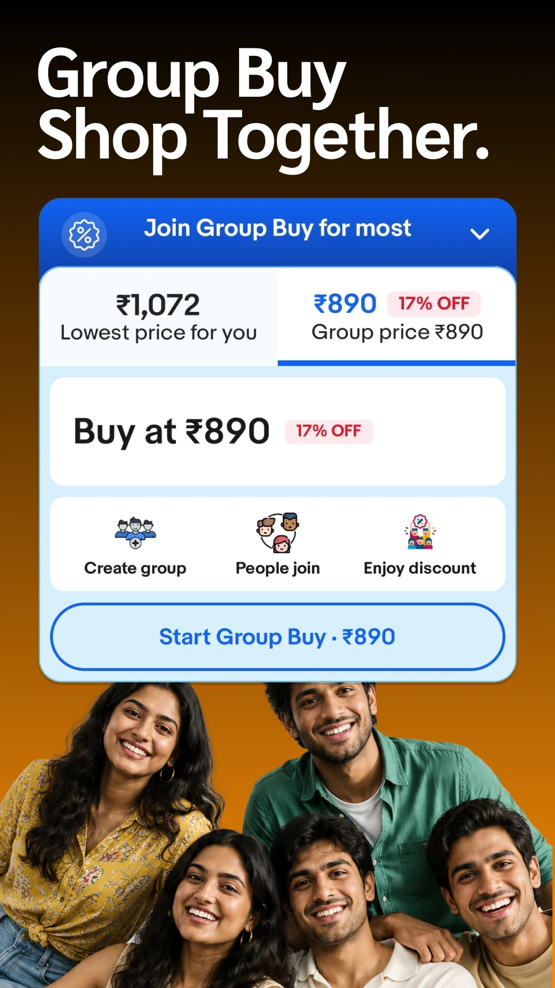 Buy together with Group Buy on Burbn